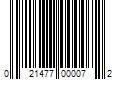 Barcode Image for UPC code 021477000072