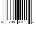 Barcode Image for UPC code 021480000014