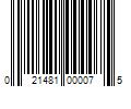 Barcode Image for UPC code 021481000075