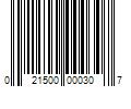 Barcode Image for UPC code 021500000307