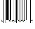 Barcode Image for UPC code 021500000567