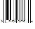 Barcode Image for UPC code 021500000574