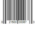 Barcode Image for UPC code 021500000673