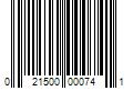 Barcode Image for UPC code 021500000741