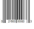 Barcode Image for UPC code 021500000833