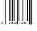 Barcode Image for UPC code 021500012607