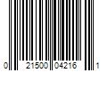 Barcode Image for UPC code 021500042161