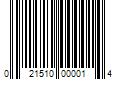 Barcode Image for UPC code 021510000014