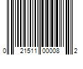 Barcode Image for UPC code 021511000082