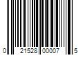 Barcode Image for UPC code 021528000075