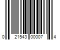 Barcode Image for UPC code 021543000074