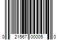 Barcode Image for UPC code 021567000050