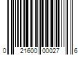 Barcode Image for UPC code 021600000276