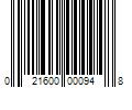 Barcode Image for UPC code 021600000948