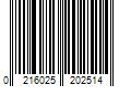 Barcode Image for UPC code 0216025202514