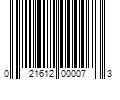 Barcode Image for UPC code 021612000073