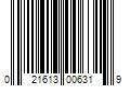 Barcode Image for UPC code 021613006319