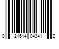 Barcode Image for UPC code 021614043412