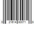 Barcode Image for UPC code 021614800718