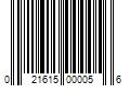 Barcode Image for UPC code 021615000056