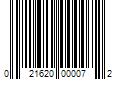 Barcode Image for UPC code 021620000072