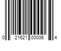 Barcode Image for UPC code 021621000064