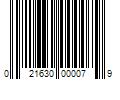 Barcode Image for UPC code 021630000079