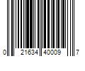 Barcode Image for UPC code 021634400097