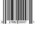 Barcode Image for UPC code 021652000071