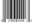 Barcode Image for UPC code 021653000063