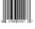 Barcode Image for UPC code 021656000077