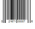 Barcode Image for UPC code 021671000076