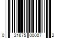 Barcode Image for UPC code 021675000072