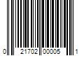 Barcode Image for UPC code 021702000051