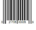 Barcode Image for UPC code 021705000058