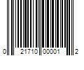 Barcode Image for UPC code 021710000012