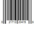 Barcode Image for UPC code 021713204158