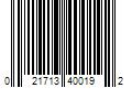 Barcode Image for UPC code 021713400192