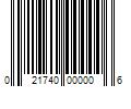 Barcode Image for UPC code 021740000006