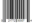 Barcode Image for UPC code 021772000074