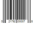 Barcode Image for UPC code 021792000078