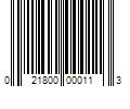 Barcode Image for UPC code 021800000113