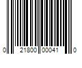 Barcode Image for UPC code 021800000410