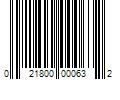 Barcode Image for UPC code 021800000632