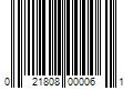 Barcode Image for UPC code 021808000061