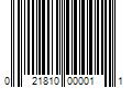 Barcode Image for UPC code 021810000011