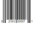 Barcode Image for UPC code 021812000071