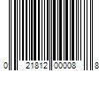 Barcode Image for UPC code 021812000088