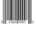 Barcode Image for UPC code 021820000070