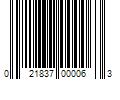 Barcode Image for UPC code 021837000063